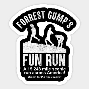 Forrest Gump Fun Run Sticker